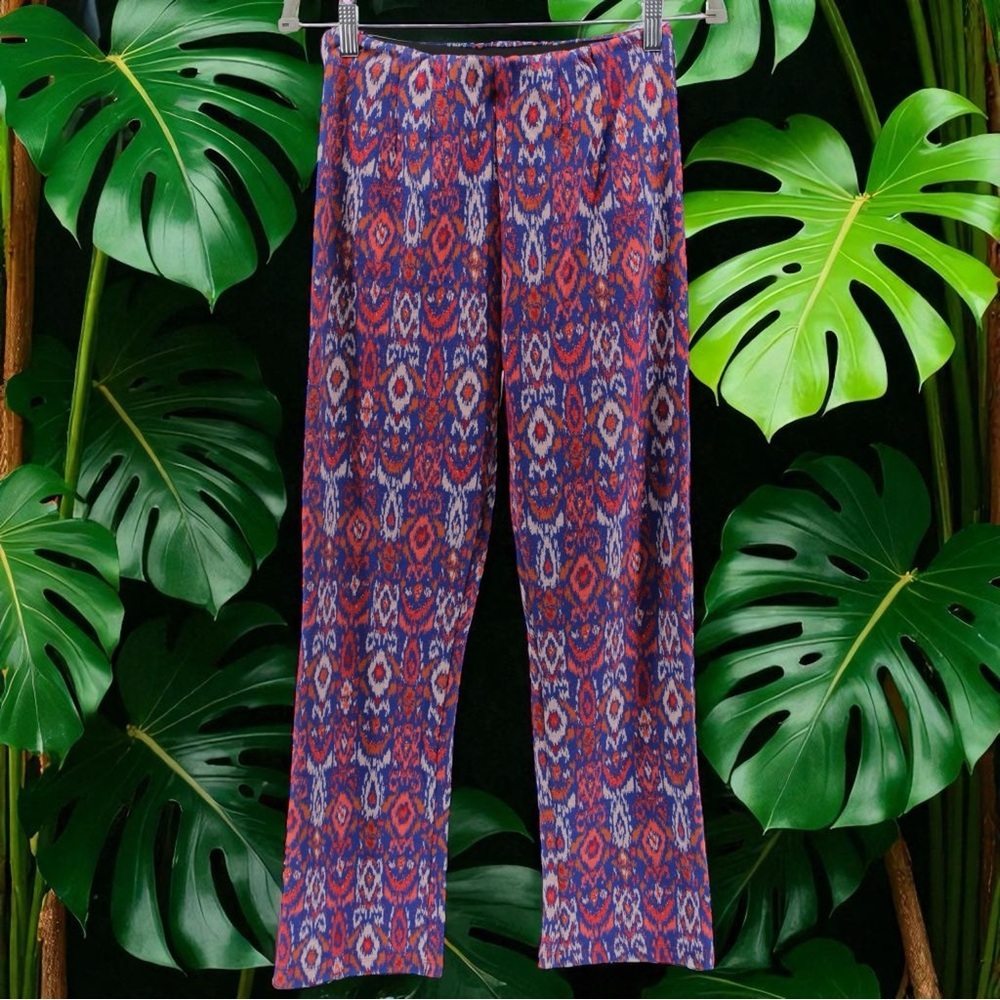 Free People Aztec Printed Bohemian Hippie Pull on‎ Pants Comfort Festival 4